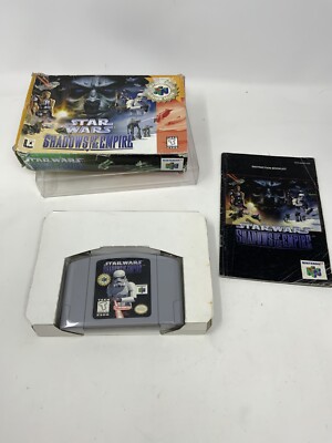 Star Wars Shadows of the Empire Nintendo 64 N64 Complete Good Authentic 