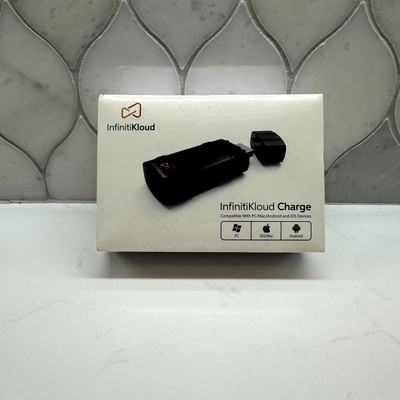 InfinitiKloud Charge SECURE COMPUTER STORAGE FOR PC Mac Android IOS SEALED NEW
