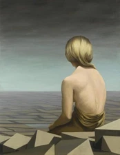 Kay Sage (Handmade) Signed Oil Painting on Canvas 20x28 in Surrealism ..