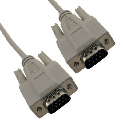 D-Sub Cable Assembly DB9 2m long Male pins to Male pins