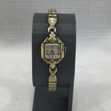 Vintage Perfex Ladies Watch 23 Jewels Incabloc 10K Stainless Back Anti-Magnetic