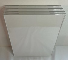 Clear Acrylic Wall Sign Holder Frame, Self-Adhesive, 8.5" x 11", Set of 6, New