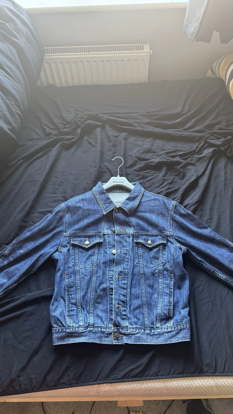Just Cavalli Men's Denim Jacket Size L Blue Cotton Button Up