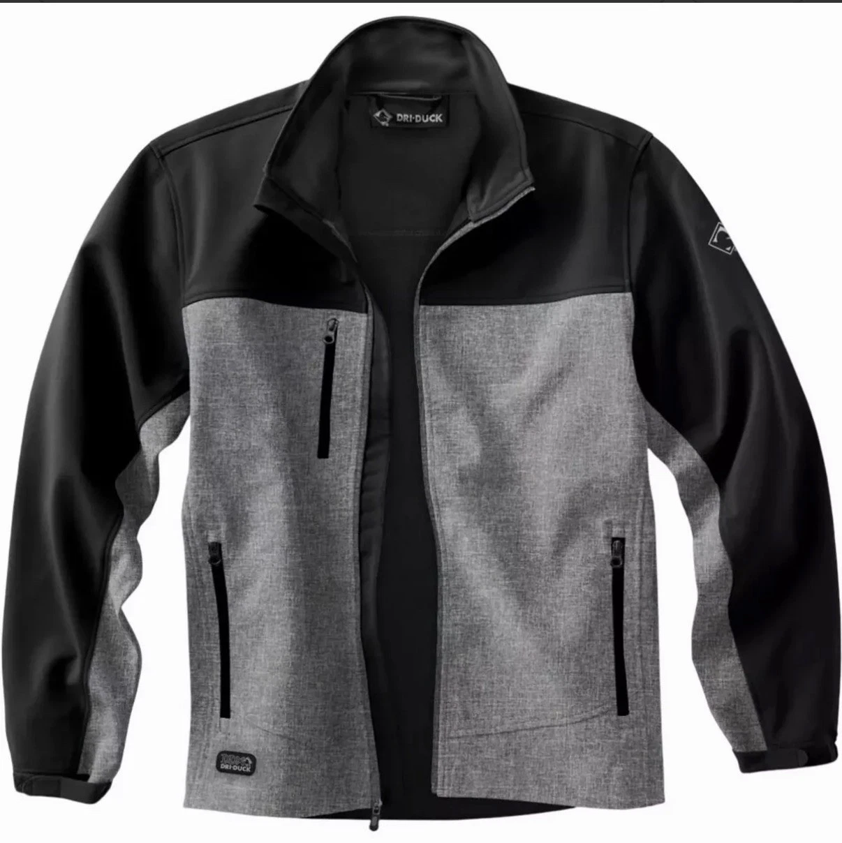 Men's Dri Duck Motion Softshell Jacket XL, Black Heather, Water Resistant