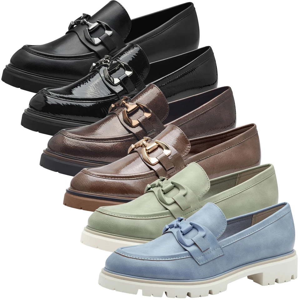 MARCO TOZZI Damen Slipper College Loafer mit Profilsohle 2-24700-43 - Bild 1 von 1