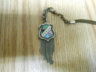 antique victorian cloisonne enamel shield watch fob jewelry