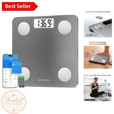 Accurate Smart Scale - Measure Weight, BMI & Muscle Mass, Bluetooth Integration
