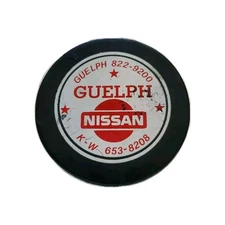 GUELPH NISSAN 🚘  K - W RARE OFFICIAL 🏒 PUCK VICEROY MFG. Made In 🇨🇦 VINTAGE 
