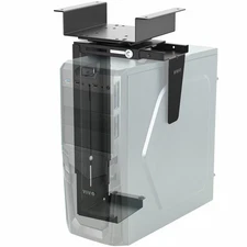 VIVO Under-Desk and Wall PC Mount, Computer Case Holder with Spacer Bracket