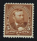 CKStamps: US Stamps Collection Scott#270 5c Grant Mint NH OG Spot Gum Bend