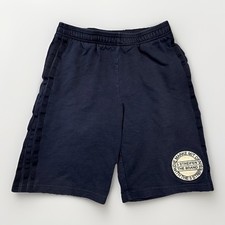 Adidas Originals Boys 13-14 Navy Sweat Shorts Trefoil 3-Stripe Active Gym