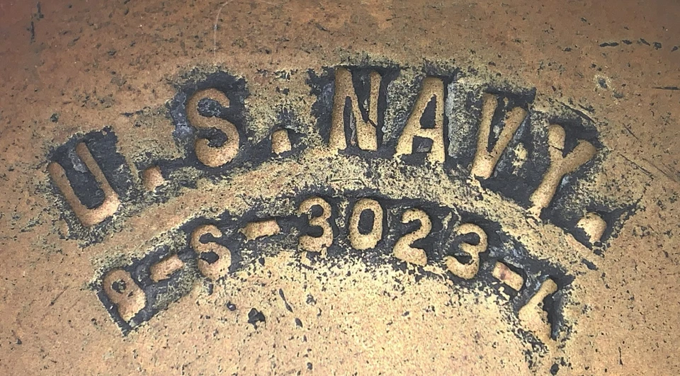 Antique Vintage Bronze WW2 US NAVY 9-S-3023-L Dual Lamp Red & White Electrified - Image 2 of 4