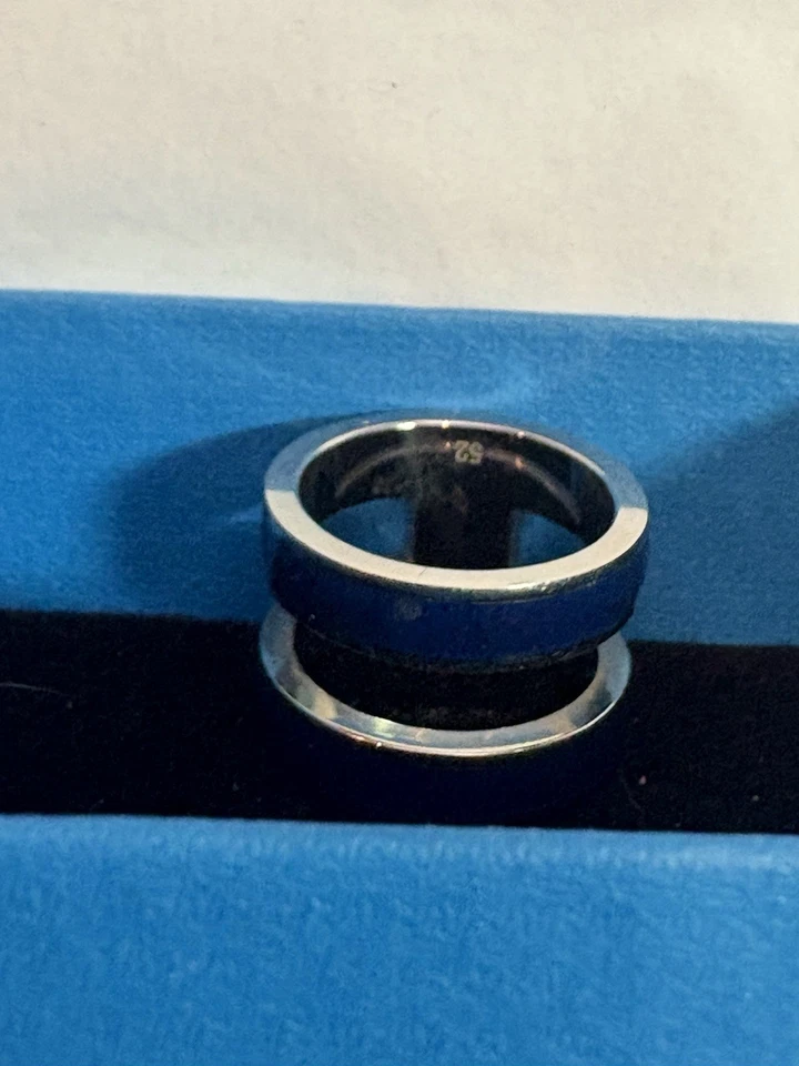 Anillo Tommy Hilfiger Acero Inoxidable Azul/Blanco Rayas Talla 6 (EU 52) Foto 3 de 4