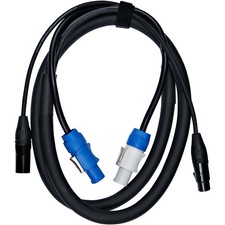 American DJ PowerCon and 3 Pin DMX Cable Combo 6 ft.