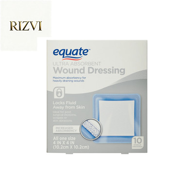 Equate Ultra Absorbent Wound Dressing, 10 Count
