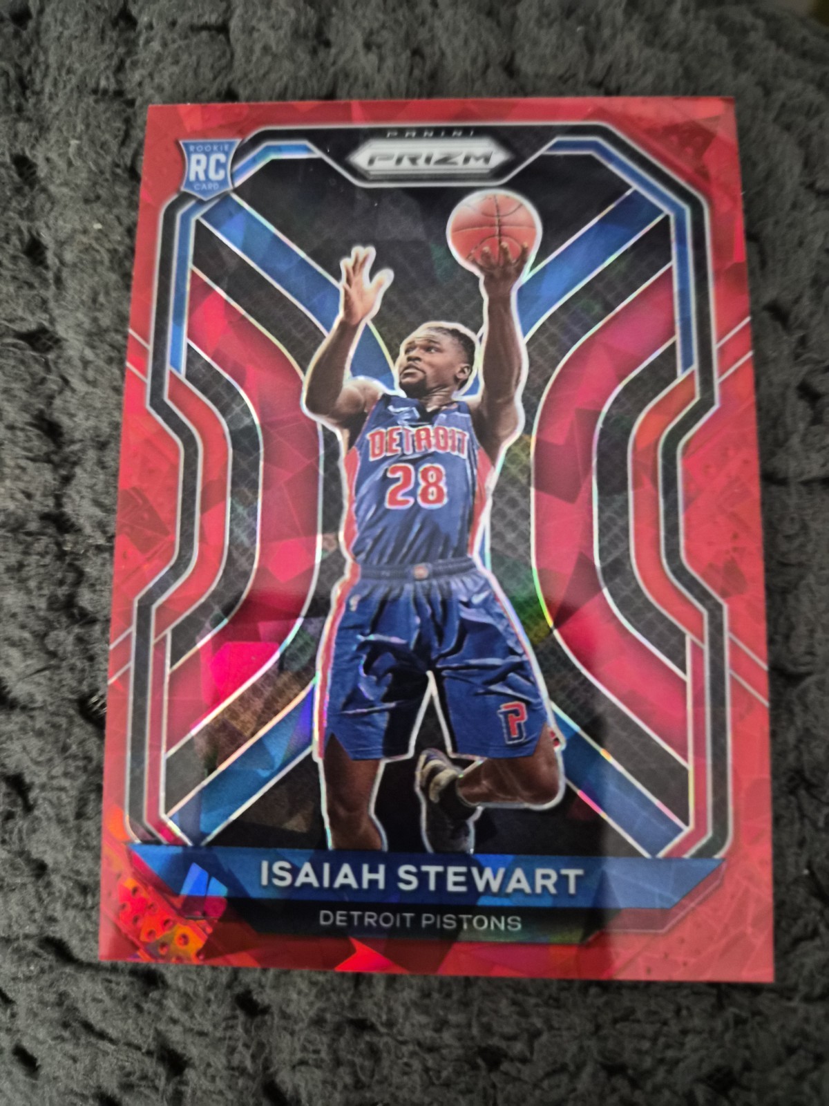 2020-21 Panini Prizm - Isaiah Stewart #254 Red Ice Prizm (RC)