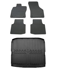 Gummi Fußmatten Kofferraumwanne für Skoda Superb 3 3V Kombi 2015- Gummimatten