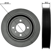Ina 544 0093 10 Riemenscheibe Kurbelwelle FüR Hyundai Kia Santa Fe I30 Tucson