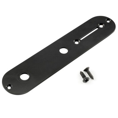 Musiclily Pro Black 34mm Steel Control Plate For Telecaster Tele Electric Guitar
