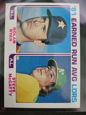 1982 Topps - League Leaders Nolan Ryan, Steve McCatty #167