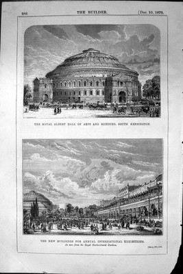 Alte Royal Albert Hall Arts Sciences Kensington Ausstellung Architektur