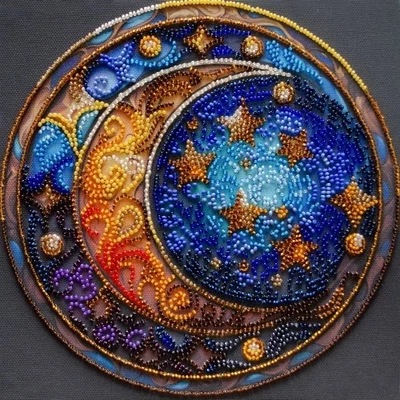 Bead Embroidery Kit Magical dreams, DIY Beaded, Beadwork Kit - Bild 1 von 4