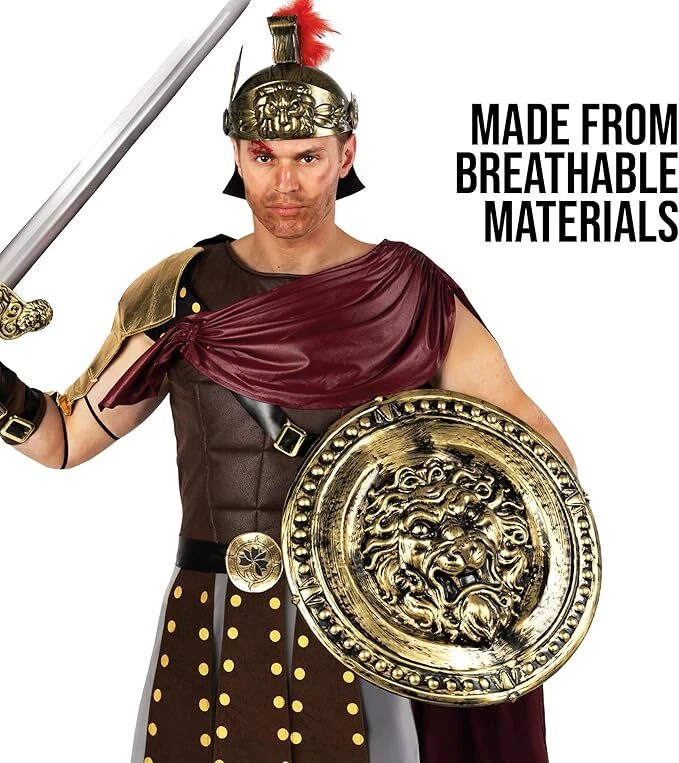 Disfraz de Gladiador Hombre Adulto Romano Espartano Guerrero Centurión Soldado Halloween Foto 4 de 4