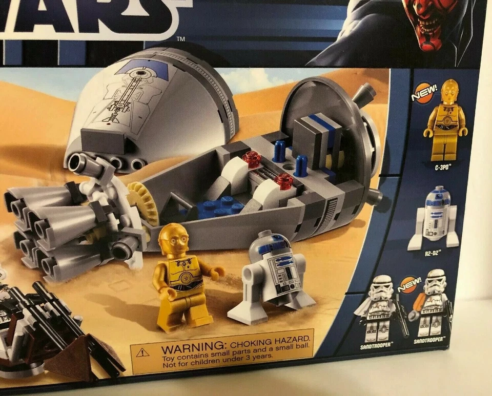 Lego Star Wars 9490 Droid Escape NOVO em folha lacrado C-3PO R2D2 droides Sandtrooper  - Imagem 3 de 4