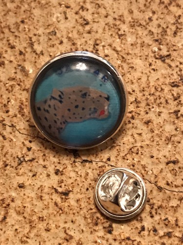GROS PIN'S 2cm Métal Argenté Insigne Contre Torpilleur Marine Le Jaguar - 第 1/1 張圖片