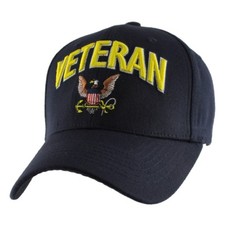 U.S. NAVY VETERAN STRETCH FIT Military Ball Cap