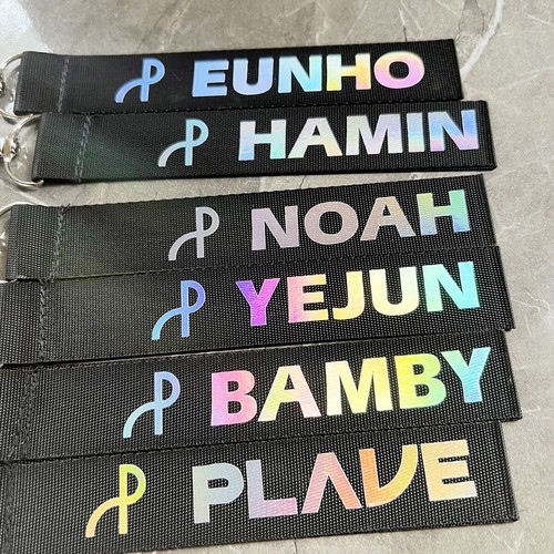 Kpop PLAVE Laser Lanyard Phone Strap Bag Charm Key Holder Pump Up The Volume