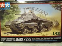 Tamiya 1:48 32574 Deutscher Panzerwagen Sd.Kfz 232 Neu Ovp