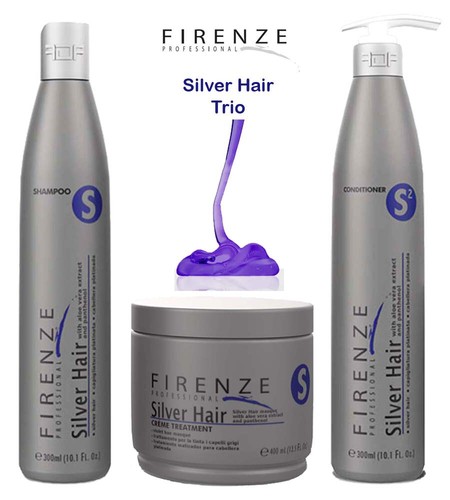 Firenze Color Protection Trio Silver Haarshampoo, Conditioner & Maske mit gratis Beutel - Bild 1 von 8