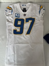 2022 Nike NFL Team Issued Game Jersey Los Angeles Chargers Joey Bosa White COA