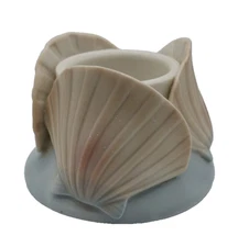 Vintage Partylite Sea Shell Tea Light Candle Holder Decor Bathroom Shore House