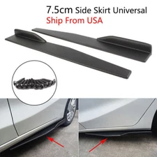 74.5cm/29.33"Car Carbon Fiber Side Skirt Rocker Splitters Diffuser Winglet Wings