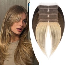 Forehead Frontal Hairpiece Mens Toupee Hairline V Loop Replacement System Women