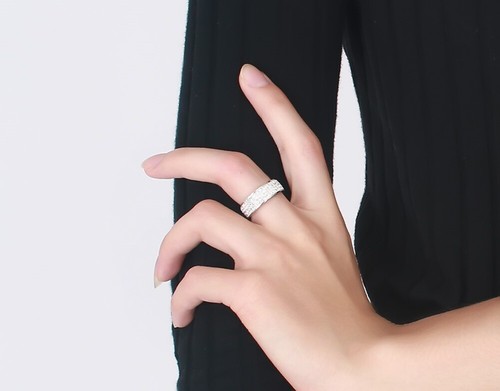 Splendido anello pieno di diamanti uomo e donna top model bigiotteria moda misura 5-12 - Foto 16 di 68