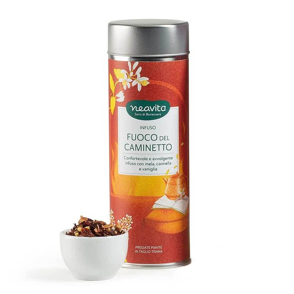 Neavita Fuoco Del Caminetto Infuso Di Frutta Silver Tin Barattolo Sfuso, 100G-image