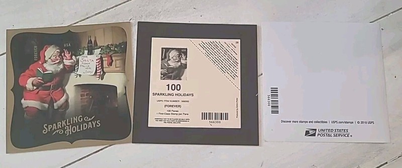 #5336 Sparkling Holidays 2 Souvenir Sheets & Deck Card USPS #566300 2 Stamps