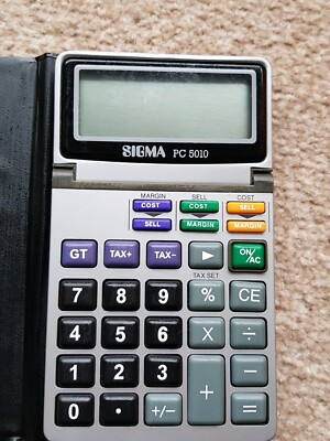 Sigma PC 5010 wissenschaftlicher Taschenrechner Mathe Vintage Taschenrechner guter Zustand