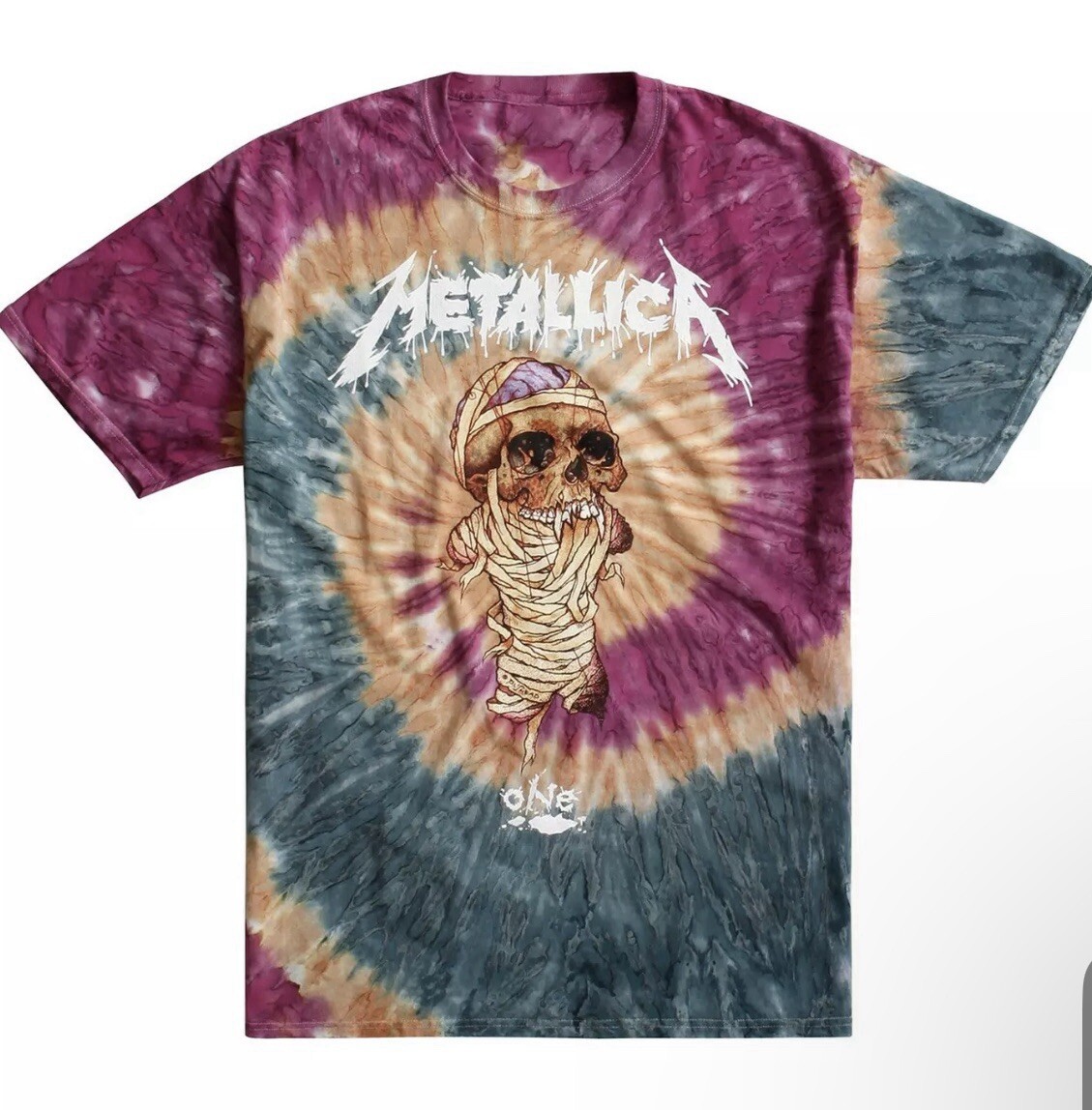 NEW Metallica One Justice for All Shirt Tie Dye Rock Band RARE Tee Shirt Size XL