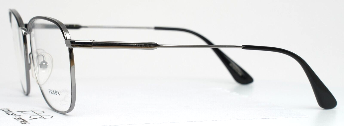 PRADA VPR57V M4Y-1O1 Black Silver Unisex Square Full Rim