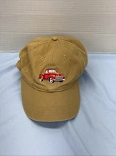 Open Road 10 Khaki Baseball Hat With Red PickUp Truck Embroidered On It