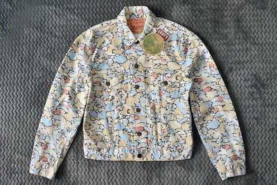 Brandneu mit Etikett Levi's Vintage Kleidung LVC 70er Jahre Kiesel Design Trucker Jacke Neu aus altem Lagerbestand S