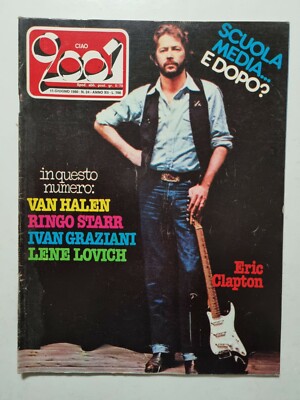 CIAO 2001 24-1980 ERIC CLAPTON-VAN HALEN-RINGO STARR-LENE LOVICH-CLASH
