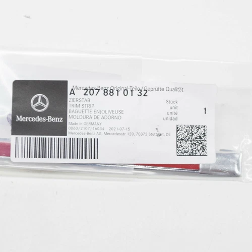 NEU MERCEDES-BENZ E C207 KOTFLÜGELZIERLEISTE VORNE LINKS A2078810132 OEM - Bild 8 von 10