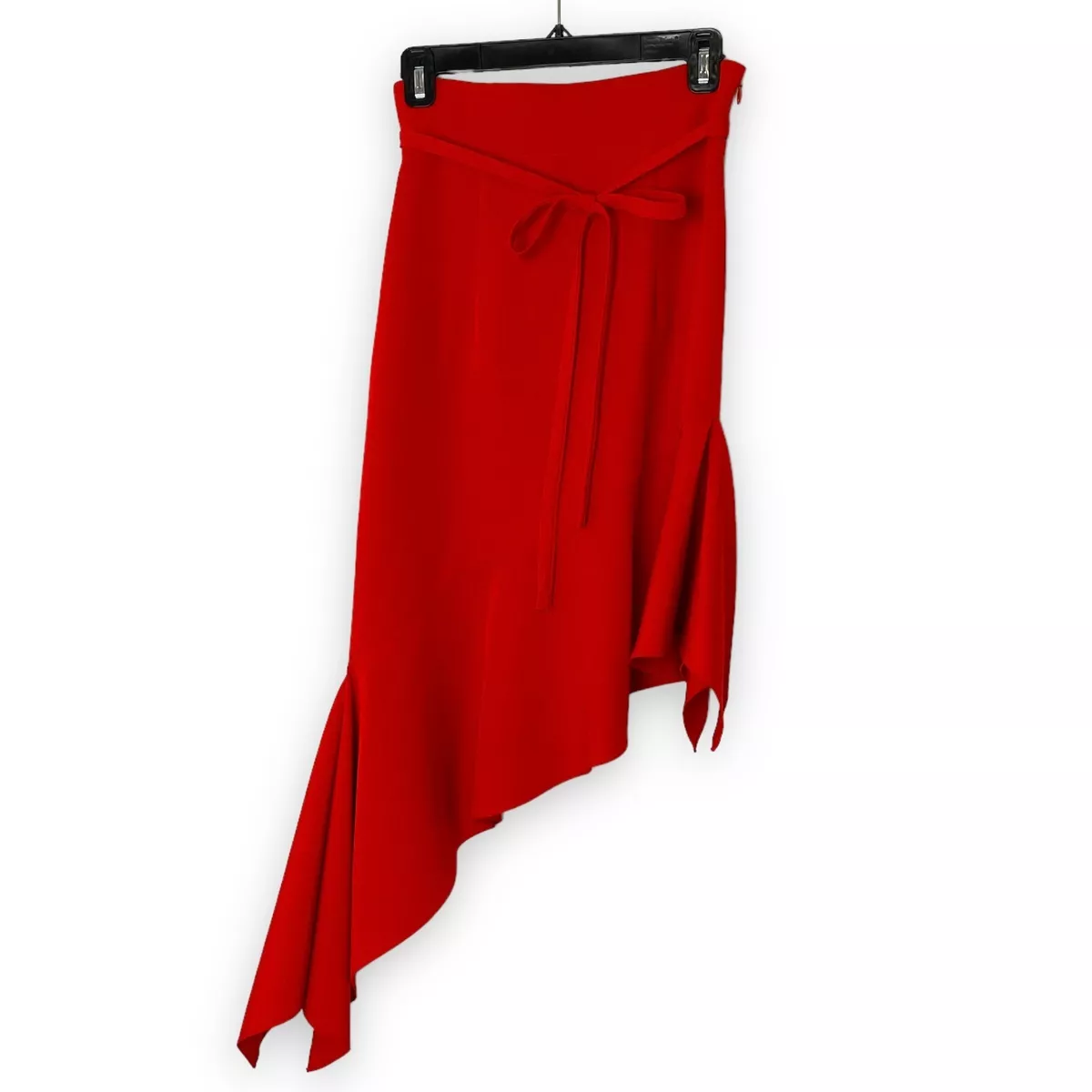Asymmetrical red clearance skirt