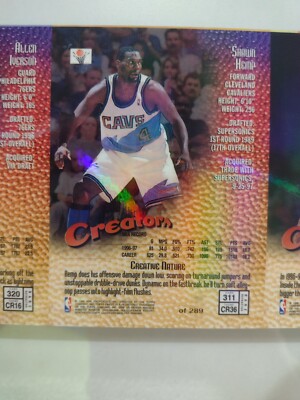 1997-98 Topps Finest - Rare Gold Allen Iverson #320 Refractor /289