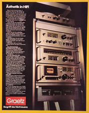 20. Graetz 200 Bausteine Hifi Anlage Werbeanzeige Werbung Reklame 1979